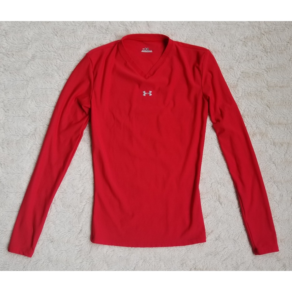 Under Armour red long sleeve shirt
